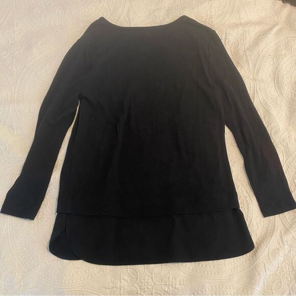 J. Crew Mercantile size Small Viscose Blend Black Business Casual Capsule Top - Picture 7 of 7
